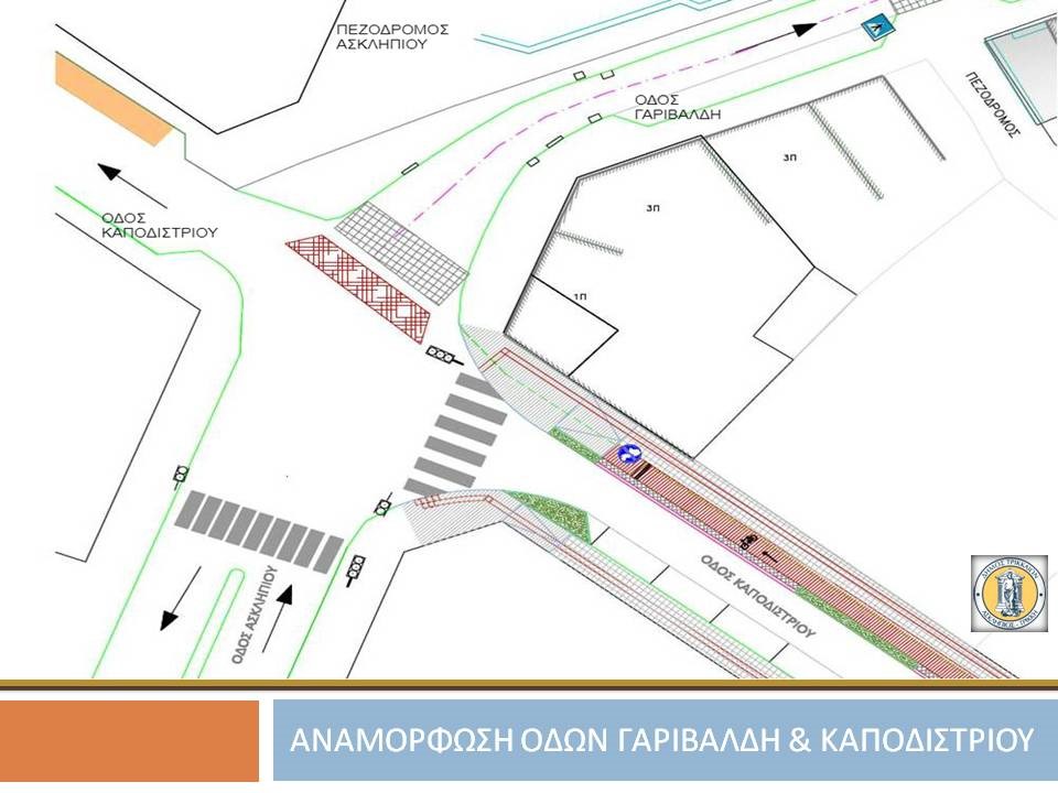 Νέα πεζοδρόμια και άσφαλτος σε Γαριβάλδη, Καποδιστρίου