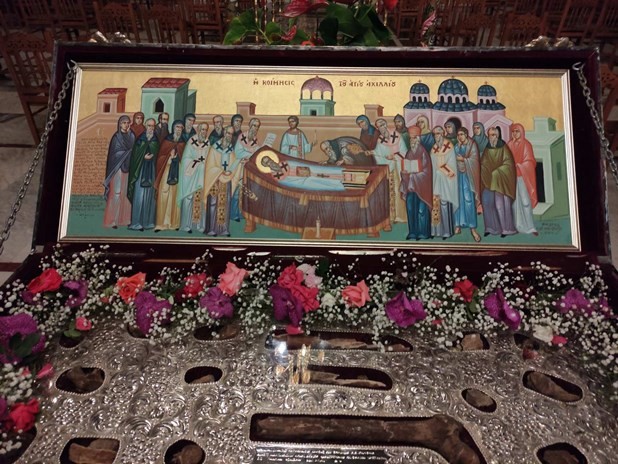 Συνεχίζονται οι λατρευτικές εκδηλώσεις για τον Άγιο Αχίλλιο