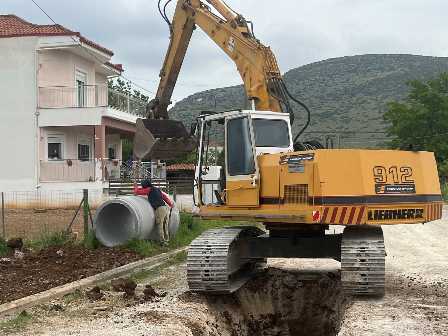 Με γοργούς ρυθμούς οι εργασίες για το νέο δίκτυο ομβρίων 