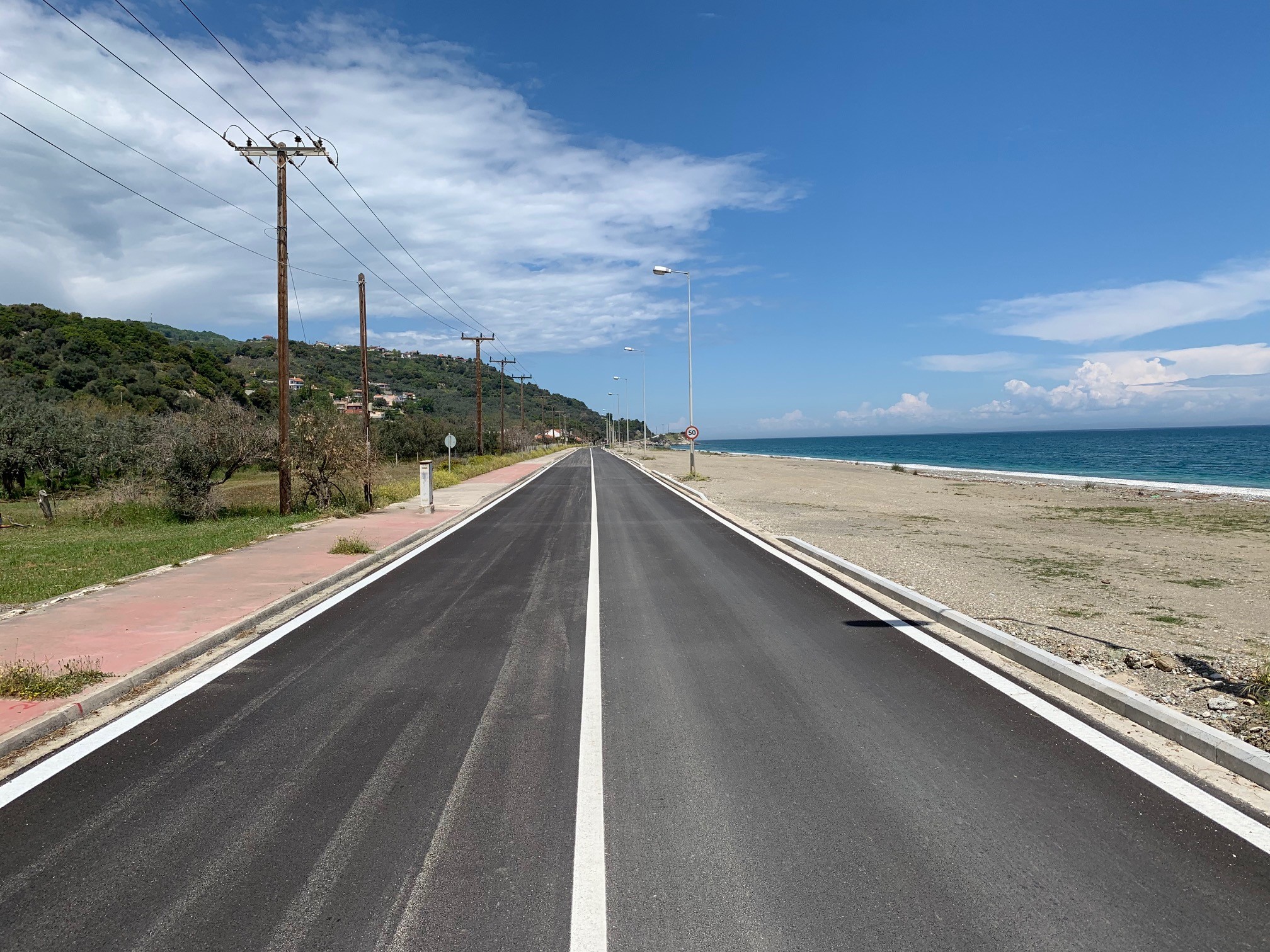 Εργοτάξιο τα παράλια του Δήμου Αγιάς