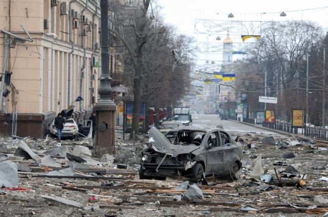 Εικόνες καταστροφής στο Χάρκοβο 