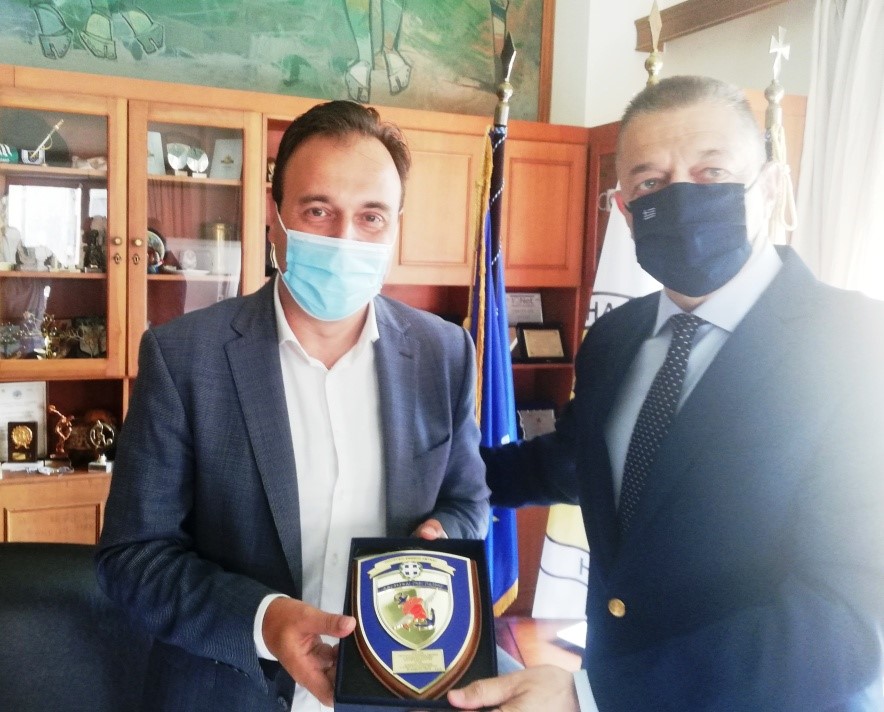 Κλίμα συνεργασίας στη συνάντηση Παπαστεργίου - Στεφανή