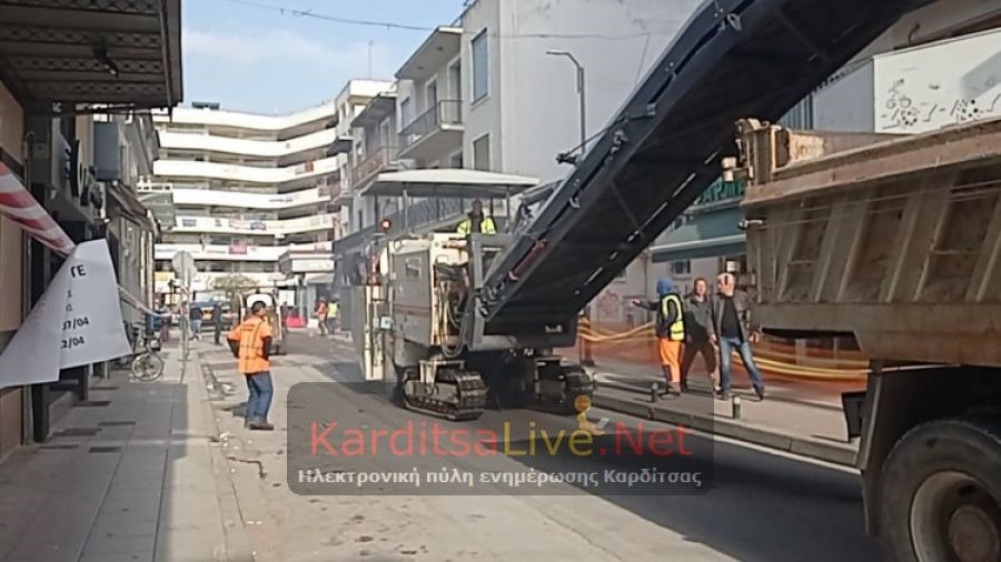 Από την οδό Υψηλάντου ξεκίνησαν οι ασφαλτοστρώσεις