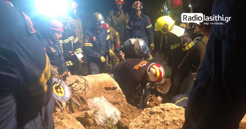 Βράχος ισοπέδωσε ενοικιαζόμενα δωμάτια στην Ιεράπετρα