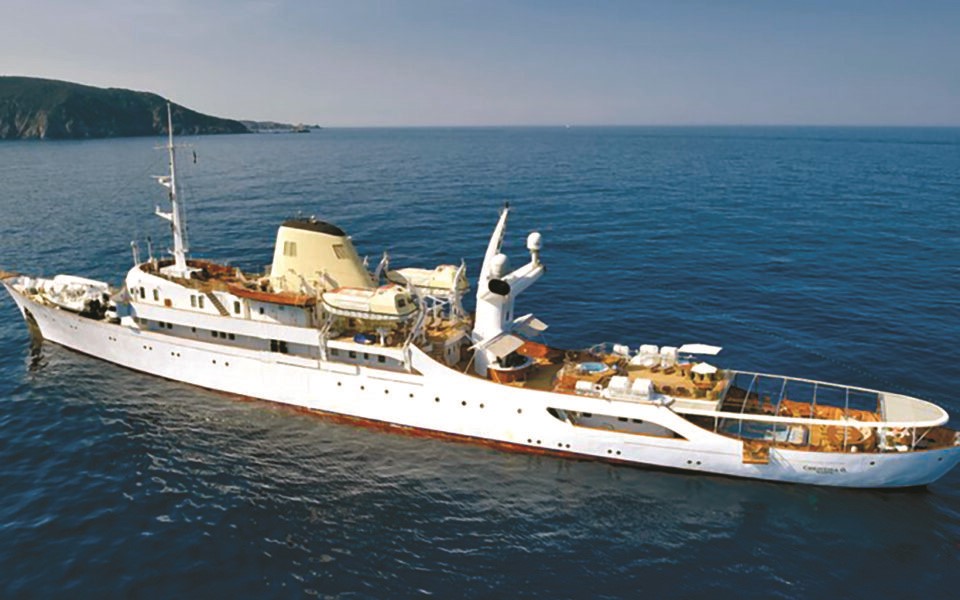 Γυρίσματα στη θρυλική "Χριστίνα" του Ωνάση