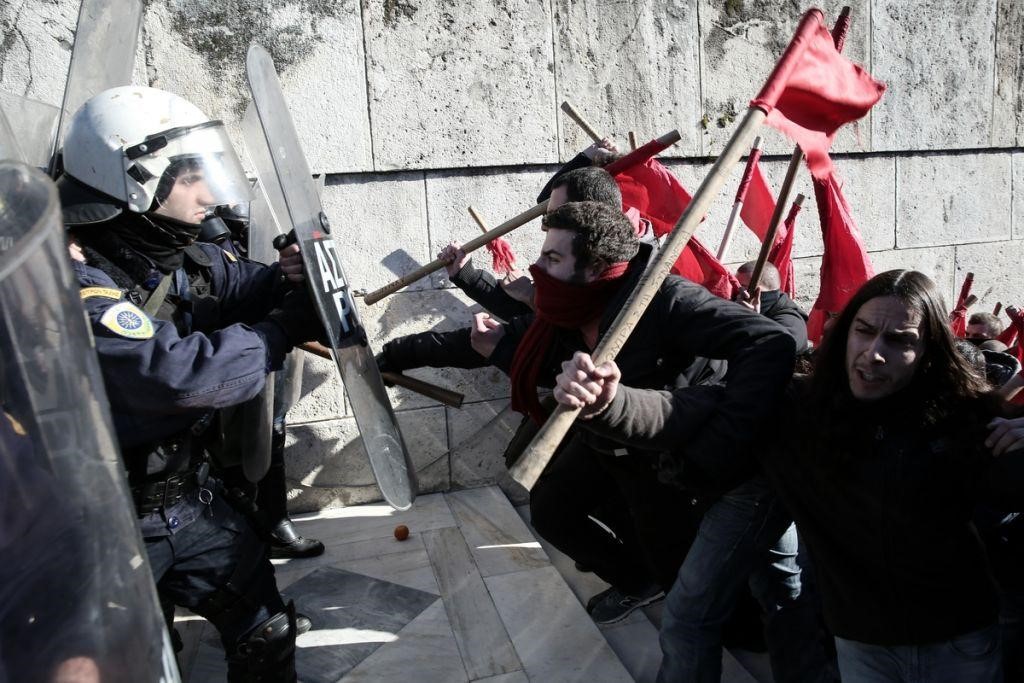 Ένταση στο κέντρο της Αθήνας