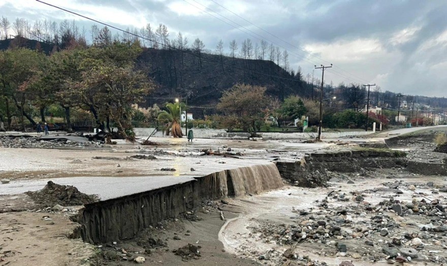 Η κακοκαιρία «Αθηνά» σάρωσε την Βόρεια Εύβοια
