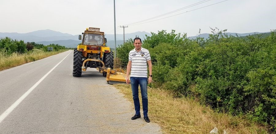 Kοπή χόρτων και καθαρισμοί στο οδικό δίκτυο