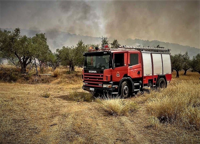 Υπό έλεγχο η φωτιά στον Τύρναβο