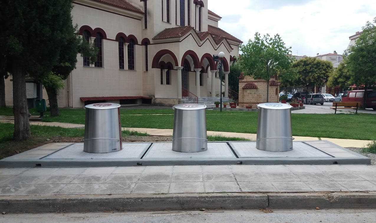 Υπόγειοι κάδοι απορριμμάτων στις συνοικίες