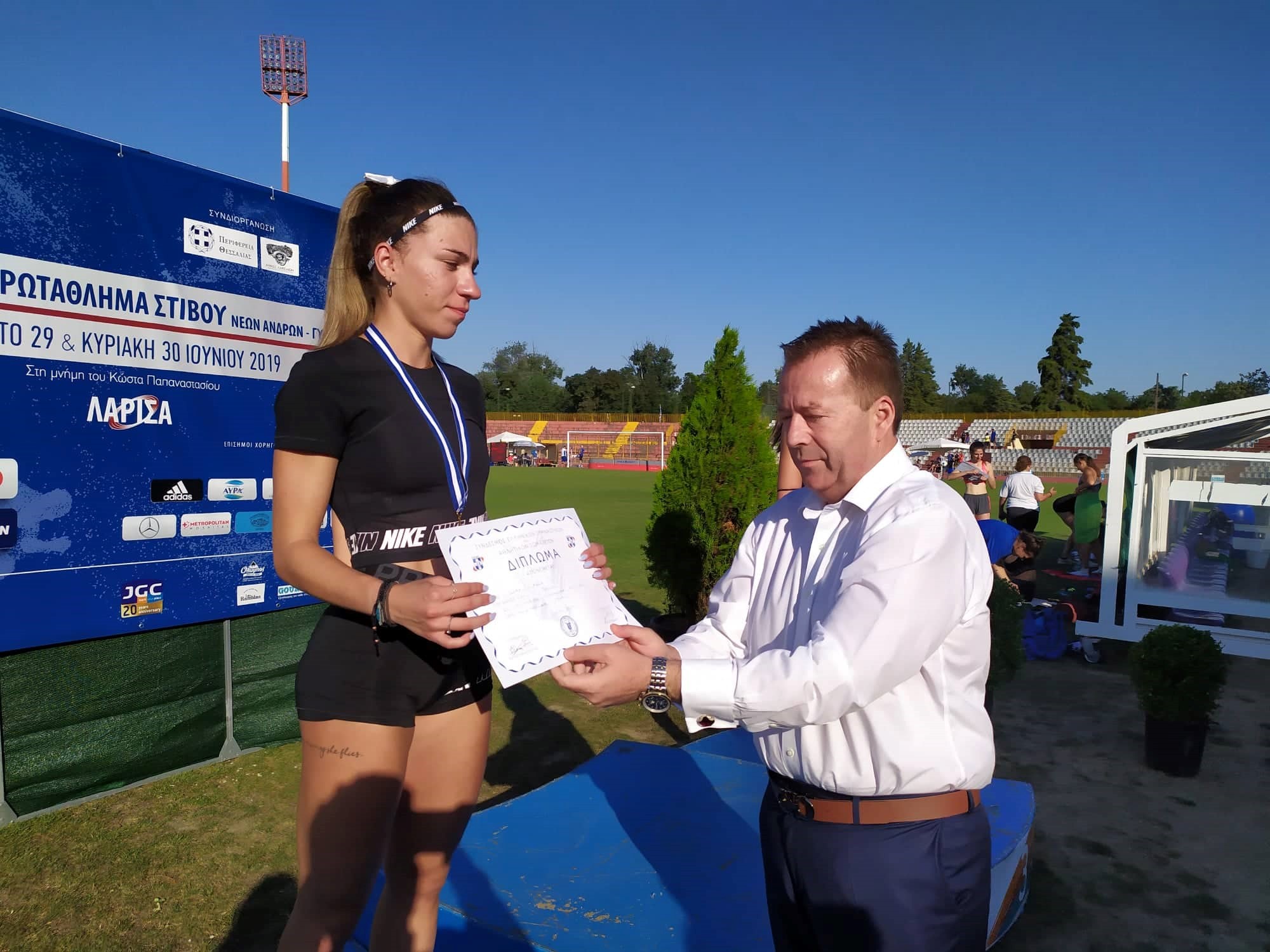 Πρωταθλητές στο πανελλήνιο πρωτάθλημα στίβου Κ23 βράβευσε ο Β. Κόκκαλης