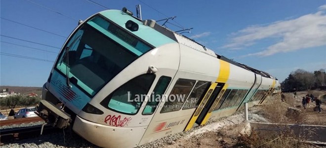 Τρένο εκτροχιάστηκε και «τούμπαρε» στο Λιανοκλάδι 
