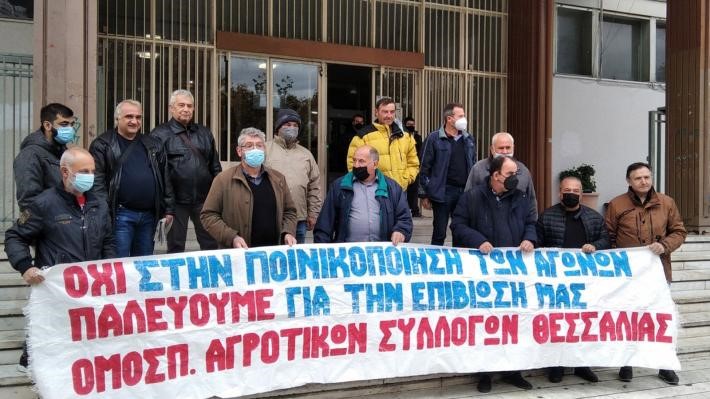 Στο αρχείο η δίωξη συνδικαλιστών αγροτών για κινητοποιήσεις