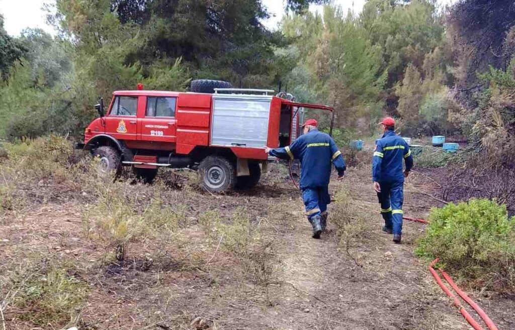 Υπό έλεγχο η μεγάλη πυρκαγιά στον Μουρτιά Πηλίου