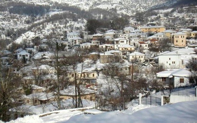 Χιονόπτωση στο Πήλιο