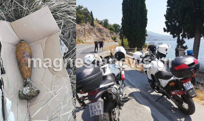Λουόμενος βρήκε βλήμα όλμου και το έβγαλε στην ακτή!