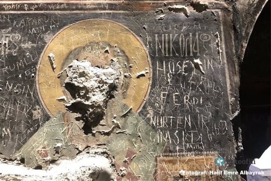 Άγνωστοι βανδάλισαν βυζαντινές τοιχογραφίες της Μονής