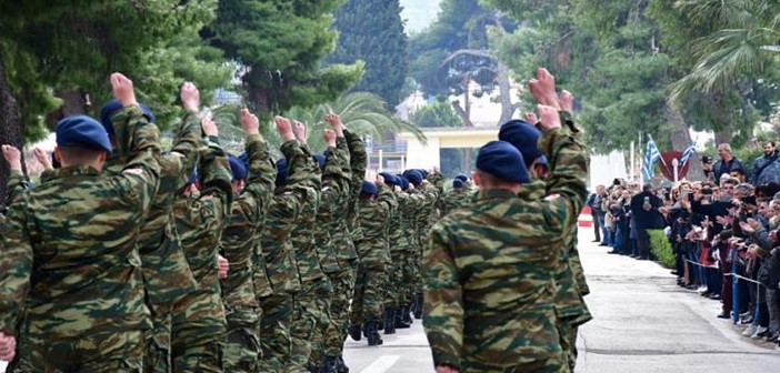 Στρατιωτική θητεία: Αύξηση κατά τρεις μήνες στο Στρατό Ξηράς