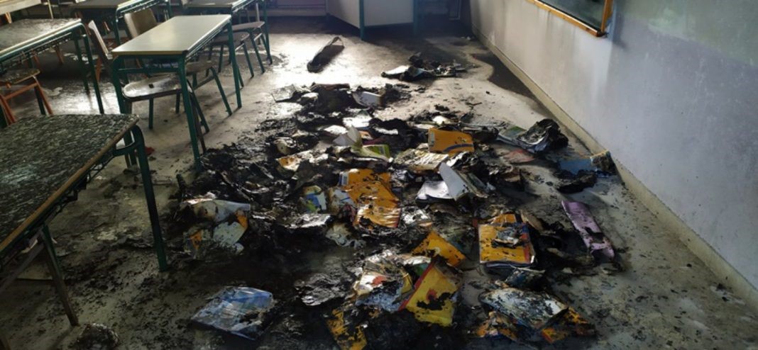 Tέσσερις ανήλικοι συνελήφθησαν για τις ζημιές