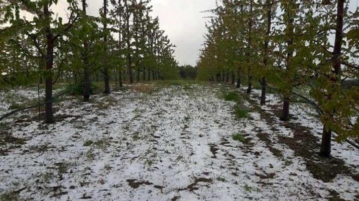 Νέες σφοδρές χαλαζοπτώσεις σε Τερψιθέα και Μελιβοία