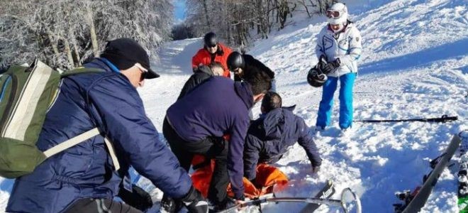 Δύο τραυματισμοί στο χιονοδρομικό