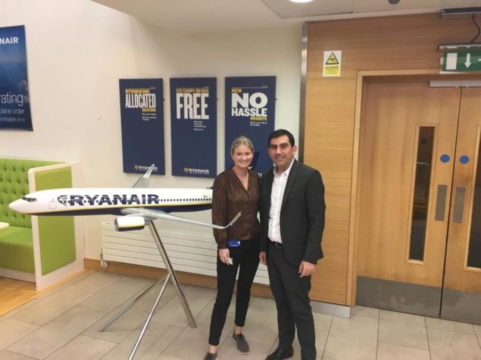 Στόχος η σύνδεση μέσω Ryanair με Δουβλίνο και Βρυξέλλες