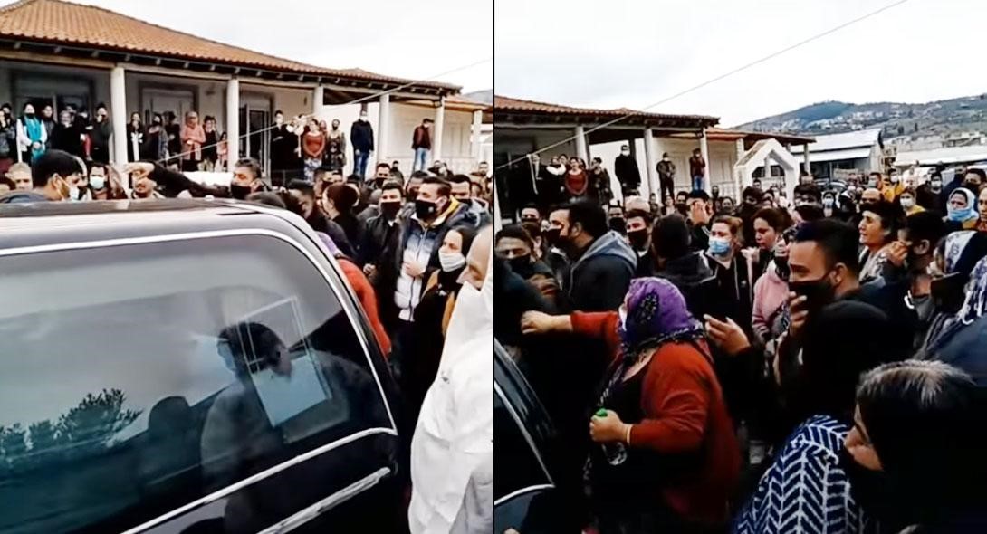 Δικογραφία και πρόστιμο για τον συνωστισμό σε κηδεία ρομά