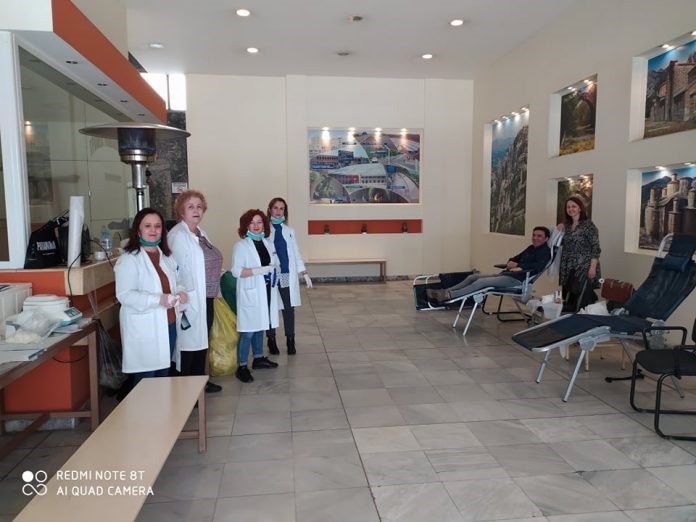 Εθελοντική αιμοδοσία στην Π.Ε. Τρικάλων