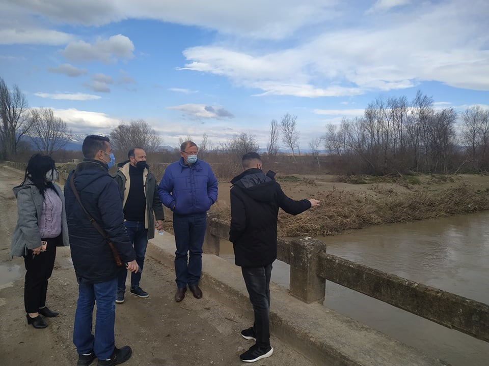 Επίσκεψη Αναγνωστόπουλου στον ποταμό Πάμισο