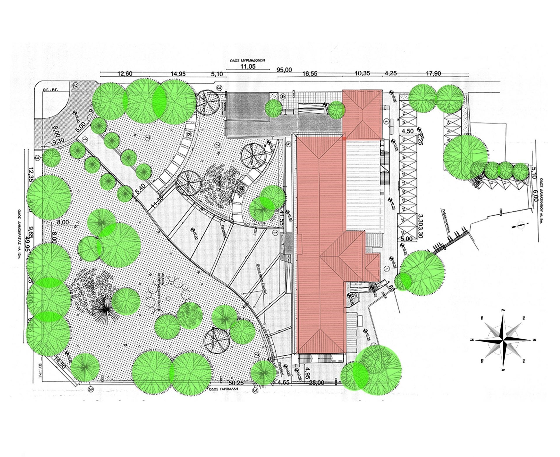 Προχωρά η ανάπλαση του αύλειου χώρου του νέου Δημαρχείου