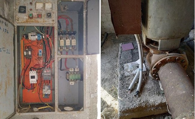 Kλέφτες κατέστρεψαν αντλιοστάσια