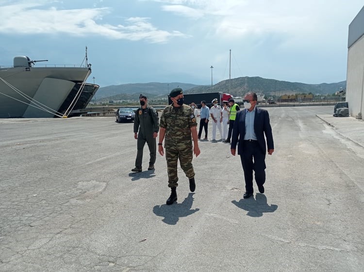 Το λιμάνι επισκέφθηκε ο αρχηγός ΓΕΕΘΑ