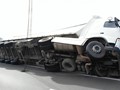 Τροχαίο με ανατροπή φορτηγού στην Αμπελιά Φαρσάλων