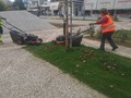 Καθαρισμός στην κεντρική πλατεία των Τρικάλων  Καθαρισμός στην κεντρική πλατεία των Τρικάλων