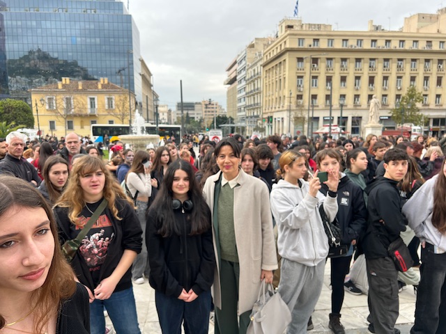 Στην κινητοποίηση για τα Μουσικά Σχολεία η Μαρίνα Κοντοτόλη