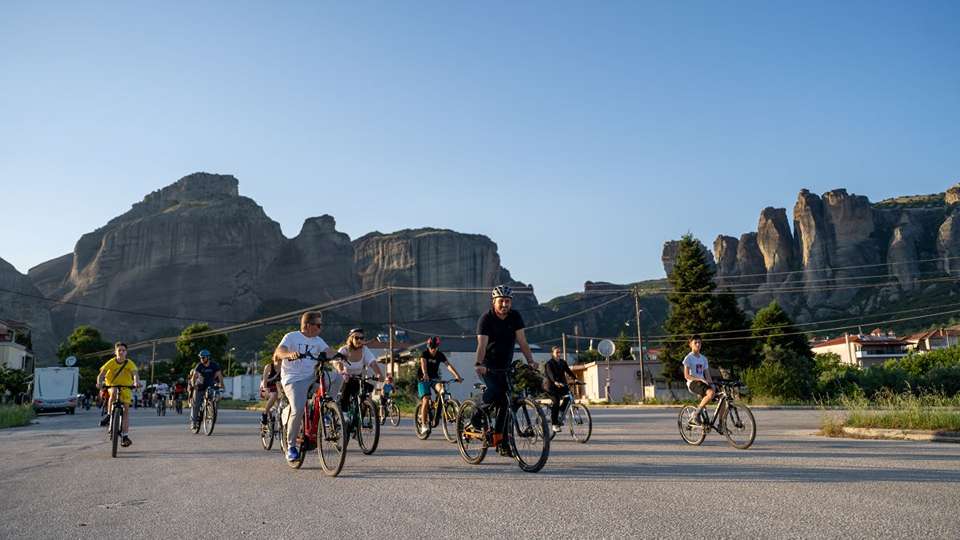 Με μεγάλη επιτυχία και συμμετοχή η ποδηλατάδα του Δήμου Μετεώρων