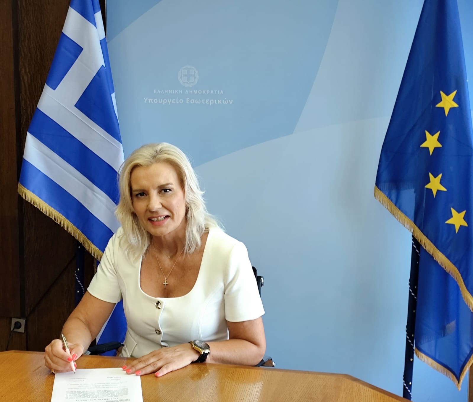 Ανέλαβε καθήκοντα ως Γενική Γραμματέας Αποκεντρωμένης Θεσσαλίας – Στ. Ελλάδας η Ρένα Καραλαριώτου
