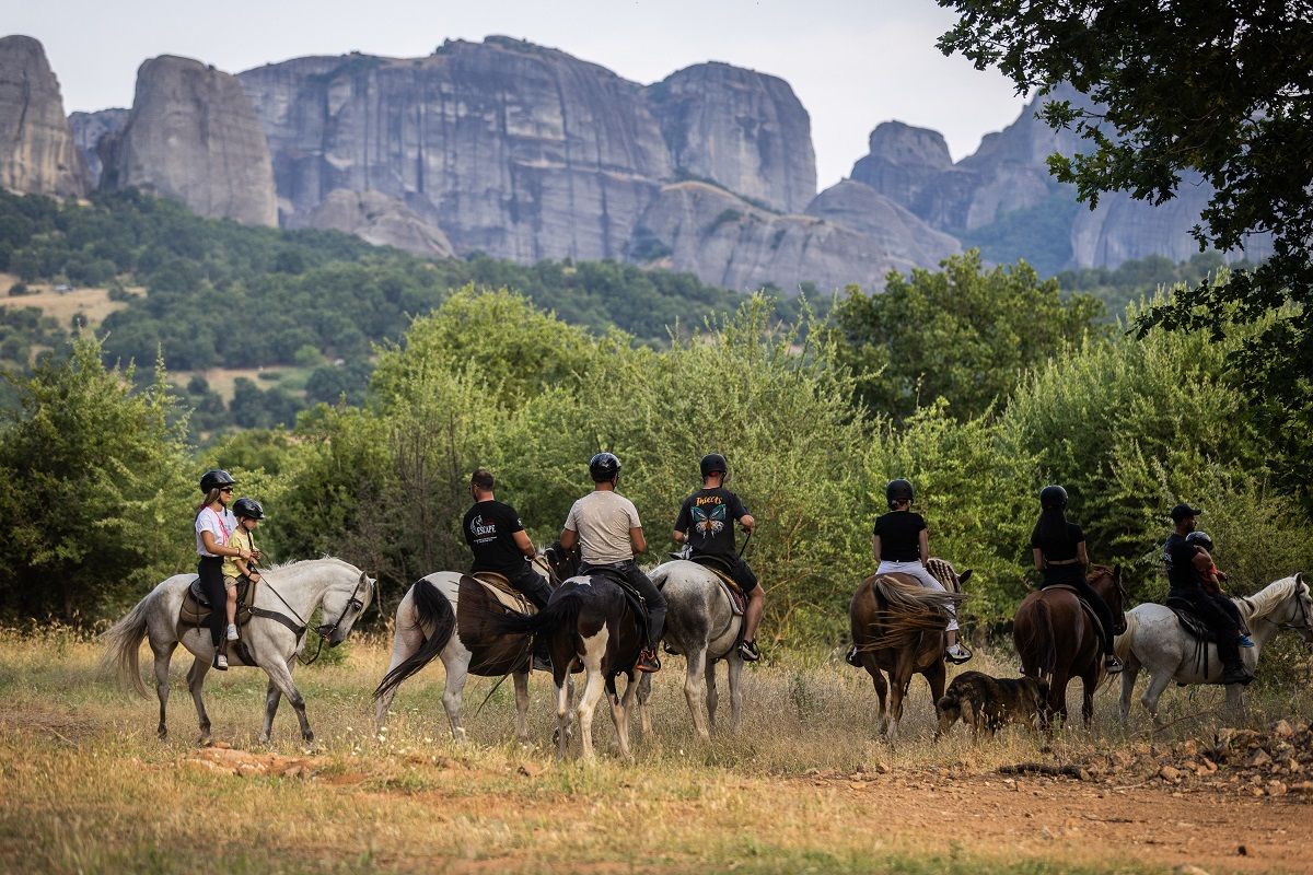 Kυνήγι τρούφας με άλογα στα Μετέωρα