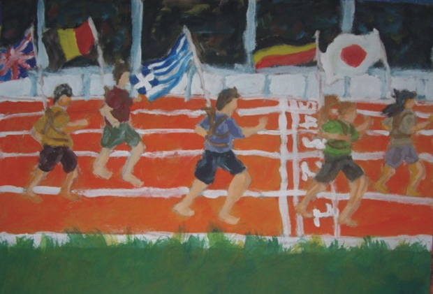 Eκθεση παιδικής ζωγραφικής στην Π.Ε. Τρικάλων