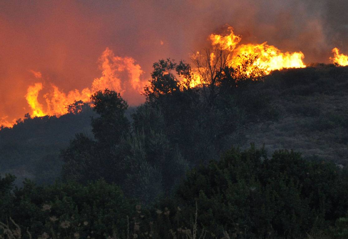 Μεγάλη πυρκαγιά στο Μαυρέλι Καλαμπάκας