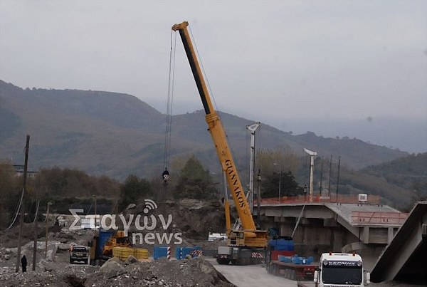 Σε πλήρη εξέλιξη οι εργασίες στη γέφυρα Διάβας 