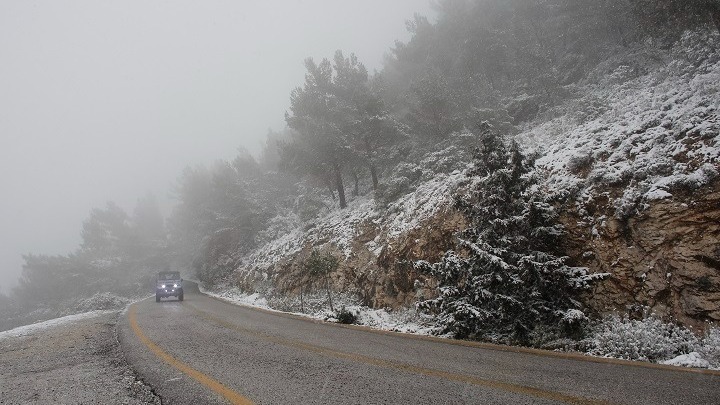 Aπριλιάτικο χιόνι στα ορεινά του νομού Τρικάλων