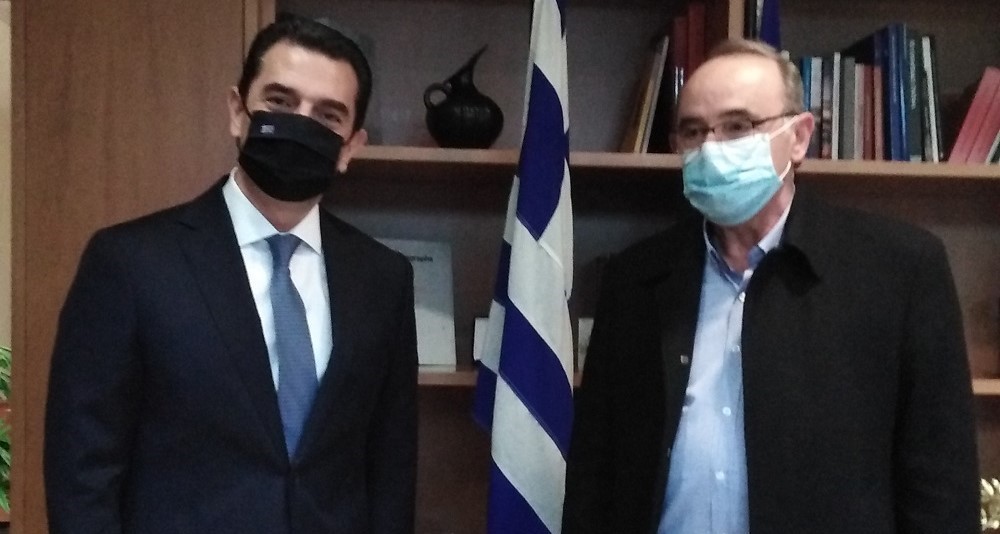 Συνάντηση Σκρέκα με τον Συντονιστή της Αποκεντρωμένης Διοίκησης Θεσσαλίας - Στ.Ελλάδας