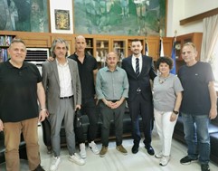 Συνάντηση Σακκά με εκπροσώπους του ΑΟ Τρίκαλα Μπάσκετ