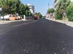 Ολοκληρώθηκε ασφαλτόστρωση και στην οδό Αρριανού (φωτο)