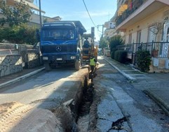 Στην Αγία Μονή συνεχίζονται οι εργασίες για το νέο δίκτυο ύδρευσης (φωτο)