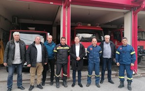 Συνάντηση της Τ.Ε. Τρικάλων του ΚΚΕ με την Ένωση Πυροσβεστών 