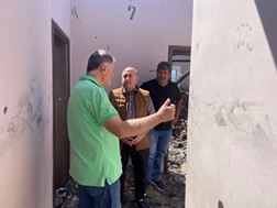Eνεργή συμπαράσταση του Δ. Τρικκαίων σε πυρόπληκτη οικογένεια στο Ρίζωμα 