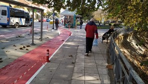Μα τι πλάκα έχει ο νέος ποδηλατόδρομος στο κέντρο των Τρικάλων! 