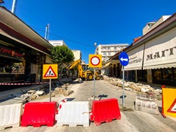 Τρίκαλα: Έκλεισε η οδός 25ης Μαρτίου - Ξεκίνησαν τα έργα για το Open Mall